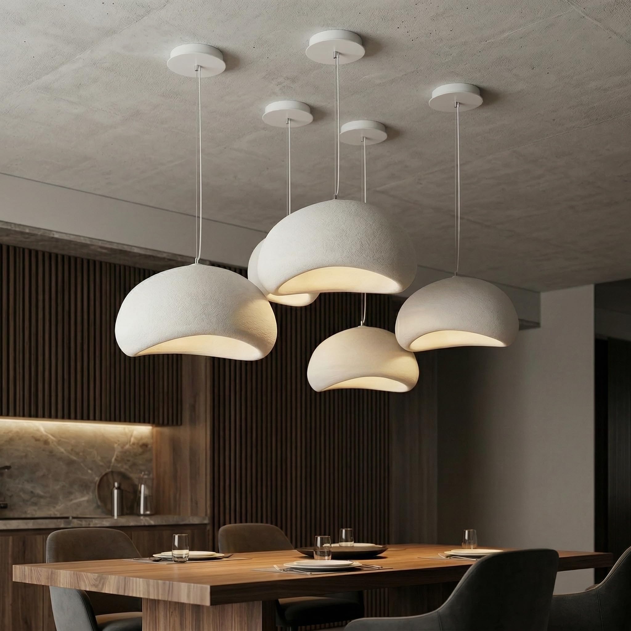 JAYMP 50cm Wabi Sabi Pendant Light for Dining Room Kitchen Island